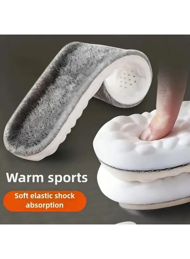 Thickened Warm Plush Shoe Insoles 6pcs For EU37 38 Snow Boots Hiking Running - Image 4